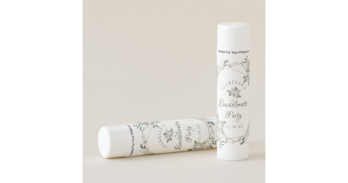 Vintage Cherish Geometric Bridal Party Favor Lip Balm Zazzle