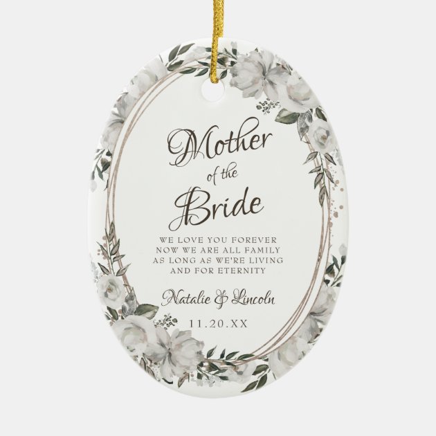 mother of the bride christmas ornament