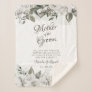 Vintage Cherish To the Mother of the Groom Quote Sherpa Blanket