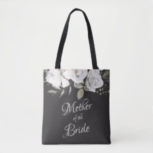Vintage Cherish White Floral Mother of the Bride Tote Bag