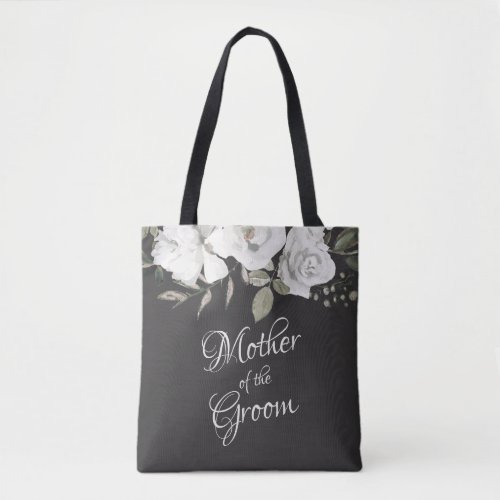 Vintage Cherish White Floral Mother of the Groom Tote Bag