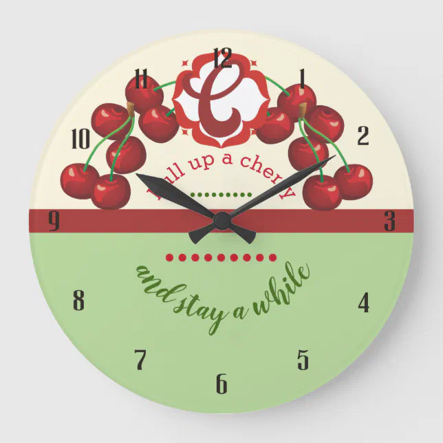 Vintage Cherries Fruit Kitchen Clock Zazzle   Vintage Cherries Fruit Kitchen Clock R899bb757b6ff4ac28c390cf3c13b29ce S0ysk 8byvr 644.webp