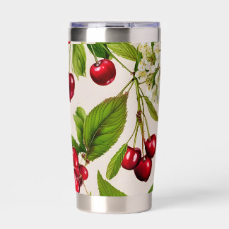Vintage Cherries Insulated Tumbler