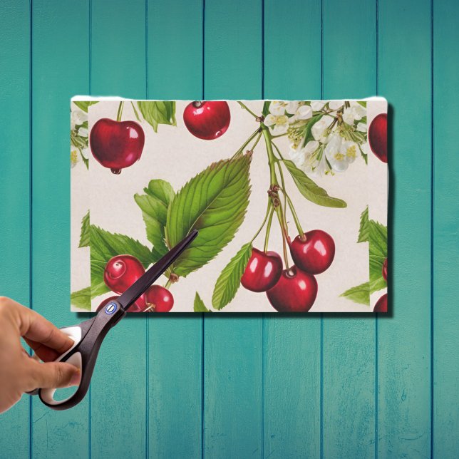 Vintage Cherries Tissue Paper (Creator Uploaded)