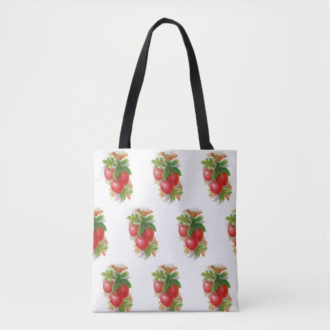 Vintage Cherries Tote Bag (Front)