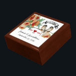 Vintage Cherry Blossom Love Bird Peach Mint Keepsake Box<br><div class="desc">Vintage Cherry Blossom Love Bird Peach Mint</div>