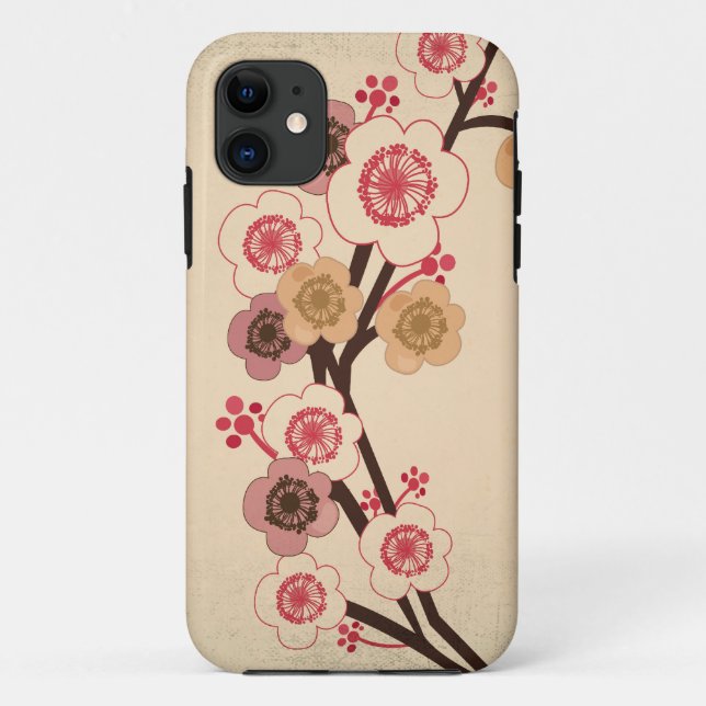Vintage cherry blossom tree Case-Mate Case (Back)