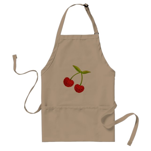 Vintage Cherry illustration  Adult Apron (Front)