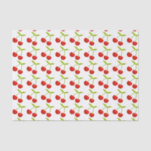 Vintage Cherry Illustration Tissue Paper