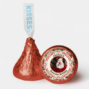 Vintage Cherry 'Sweet One' 1st Birthday Photo Hershey®'s Kisses®