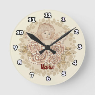 Vintage Cherub Angel Clock