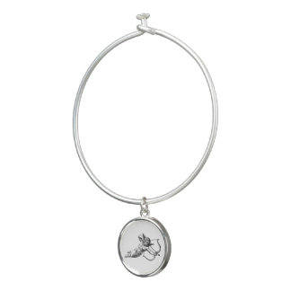 Vintage Cherub Angel Cupid Love Bangle Bracelet