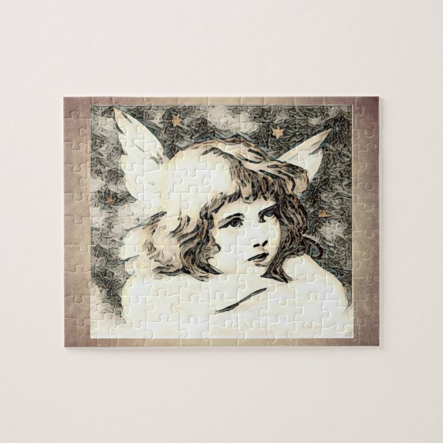 Vintage Cherub Angel Jigsaw Puzzle (Horizontal)