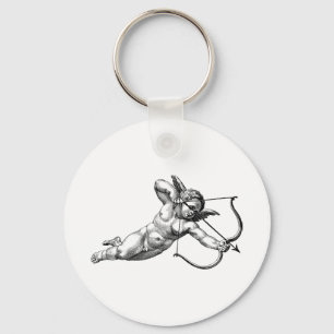 Vintage Cherub Cupid Love Keychain