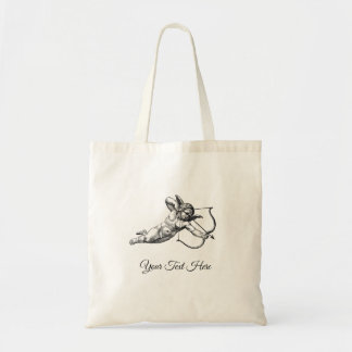 Vintage Cherub Cupid Love Sticker Label Tote Bag
