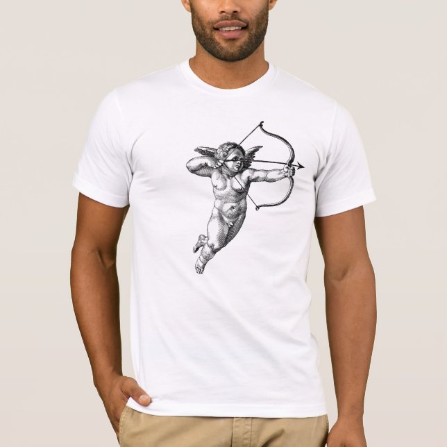 Vintage Cherub Cupid Love T-Shirt (Front)