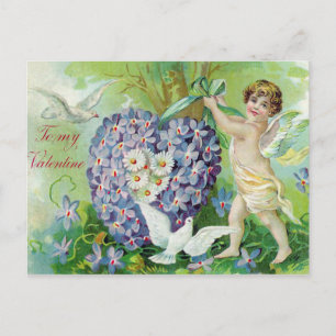 Vintage Cherub Valentine Postcard