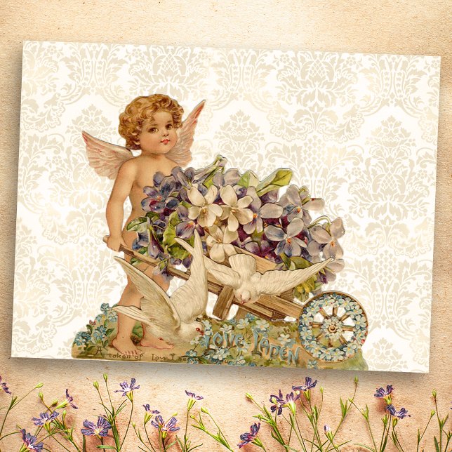 Vintage Cherub Valentine Postcard (Creator Uploaded)