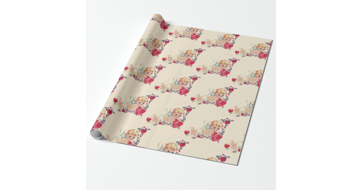 Plain Red Valentine's Wrapping Paper