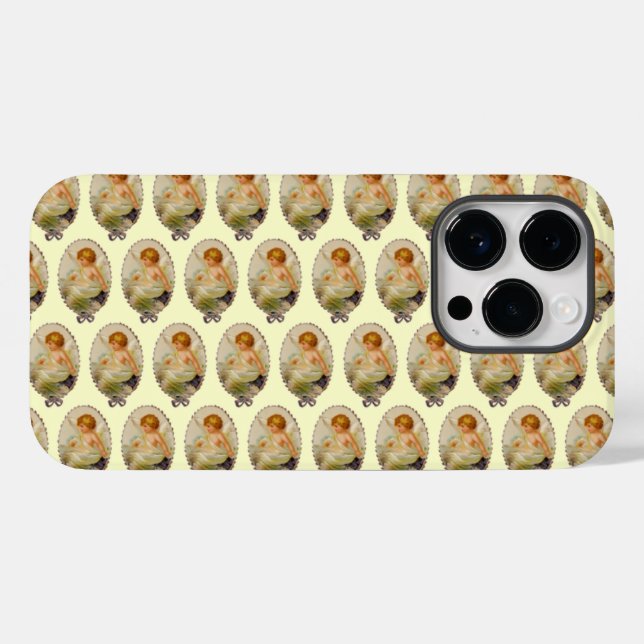 Vintage Cherubs Case-Mate iPhone Case (Back (Horizontal))