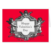 Vintage cherubs Valentine Cards (Front Horizontal)