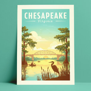 Vintage Chesapeake Virginia Postcard