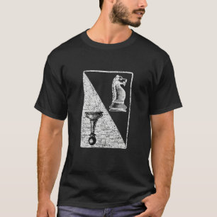 Vintage Chess Card Checkmate Player Board Pieces K T-Shirt