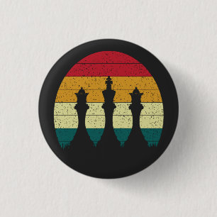 Vintage Chess Piece Button