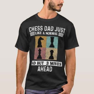 Vintage Chess Player Retro Design Chess Pieces T-Shirt