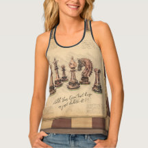 Vintage Chessboard & Chess Pieces, Player Gift