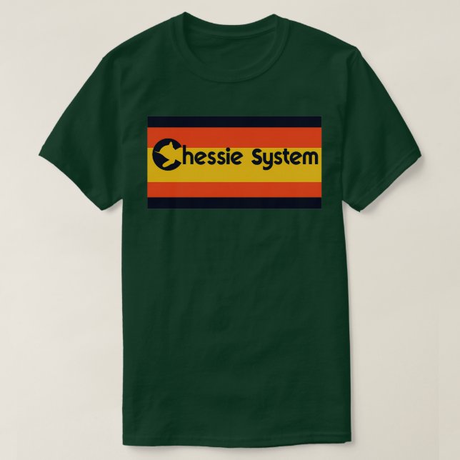 Vintage Chessie Railroad System 1 T-Shirt (Design Front)