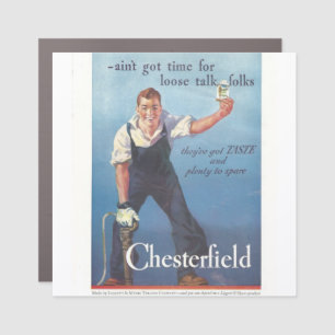 Vintage Chesterfield Cigarettes Advertisement Car Magnet
