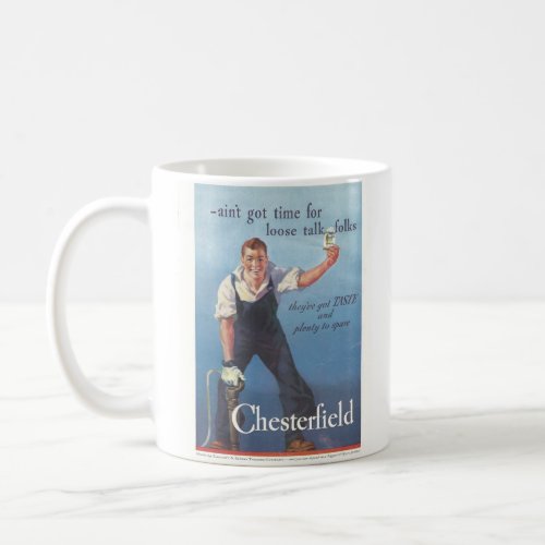 Vintage Chesterfield Cigarettes Advertisement Coffee Mug