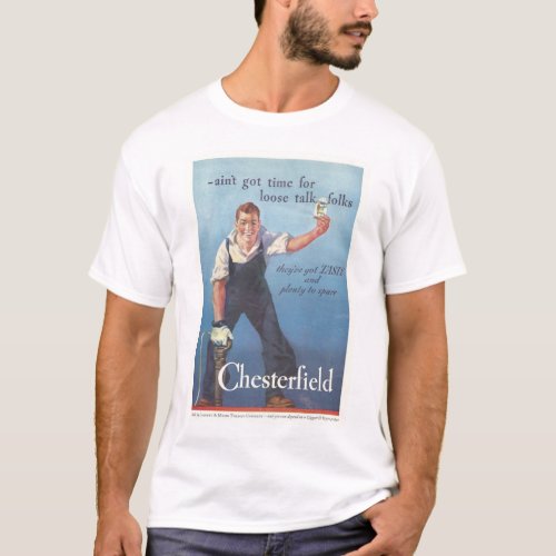 Vintage Chesterfield Cigarettes Advertisement T_Shirt