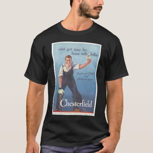 Vintage Chesterfield Cigarettes Advertisement T_Shirt