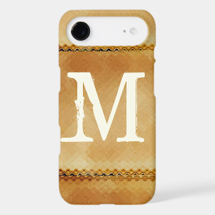 Vintage Chestnut Brown Caramel Monogram  iPhone 17 Air Case