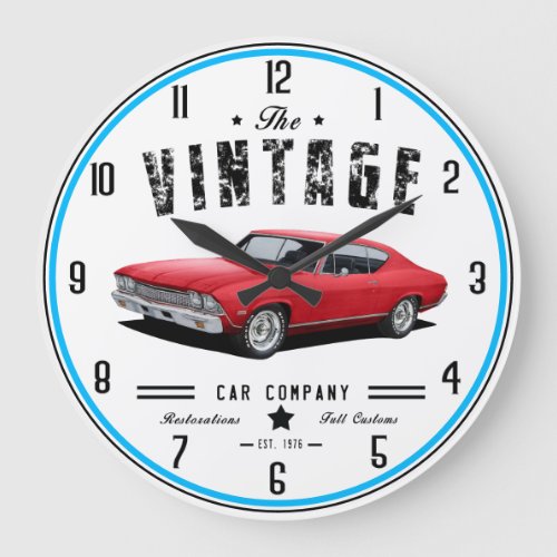 Vintage Chevelle Company Large Clock