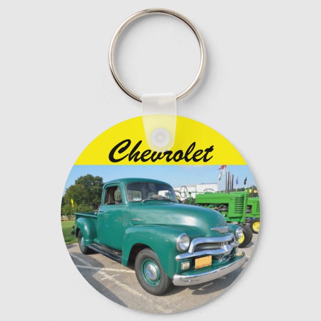Vintage Chevrolet Truck Keychain (Front)
