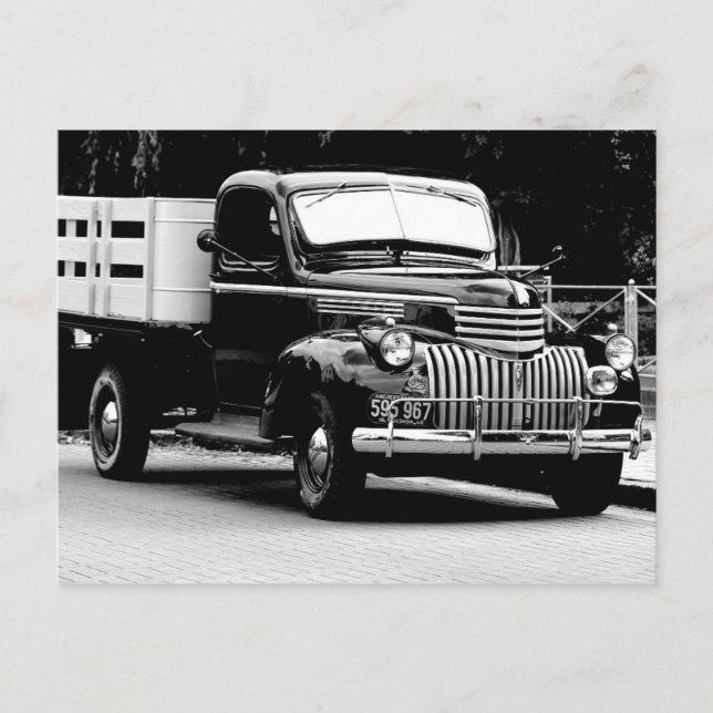 Vintage Chevrolet Truck Postcard (Front)