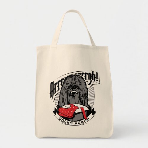 Vintage Chewbacca Opening Holiday Gift Tote Bag