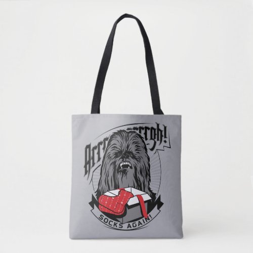 Vintage Chewbacca Opening Holiday Gift Tote Bag
