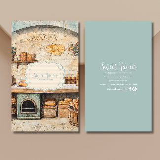 Vintage Chic Bakery Business Card