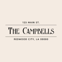 Vintage Chic Family Return Address