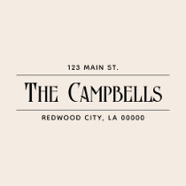Vintage Chic Family Return Address Self-inking Stamp