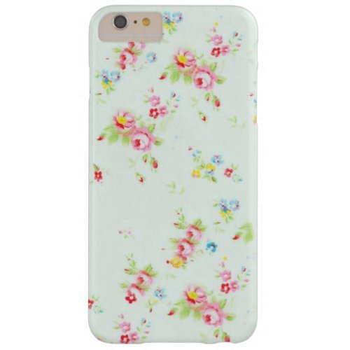 Vintage chic floral roses pink shabby rose flowers barely there iPhone 6 plus case