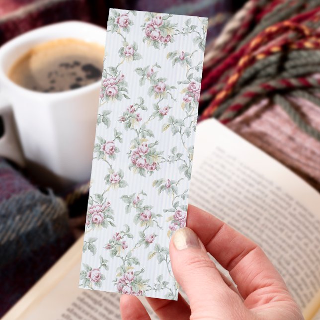 Vintage Chic French Roses and Stripes Bookmarks (Creator Uploaded)