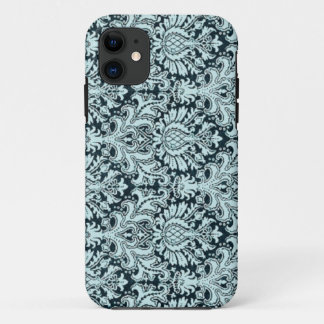 Vintage chic Paris Aqua blue Damask iphone5 case