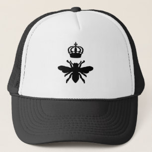Vintage Chic Queen Bee Silhouette Trucker Hat