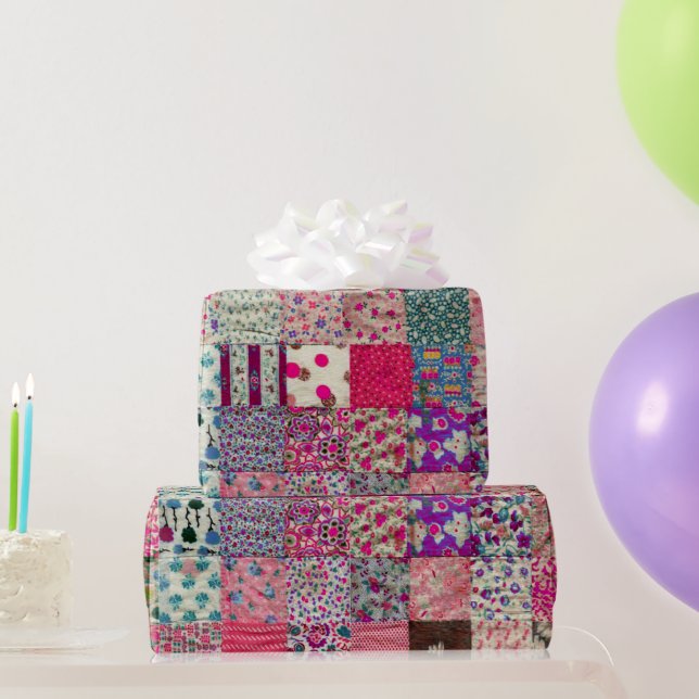 Vintage Chic Quilt Wrapping Paper (Party Gifts)