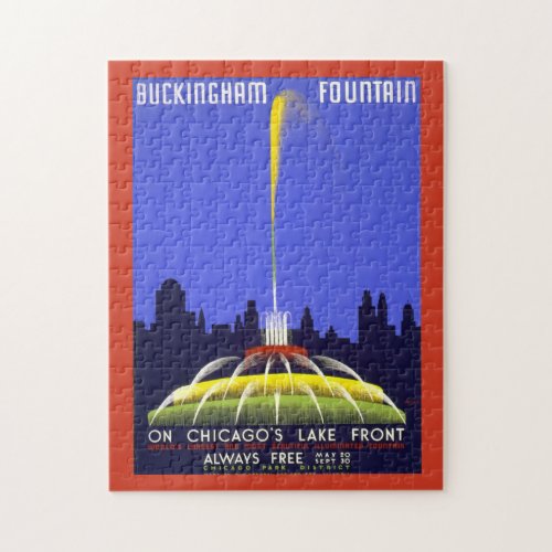 Vintage Chicago Buckingham Jigsaw Puzzle